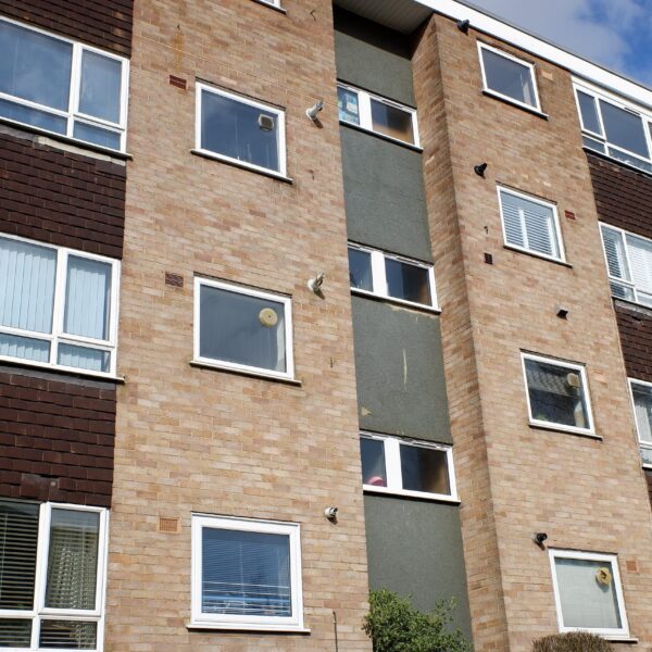 Image of typical 1970s apartments in the UK